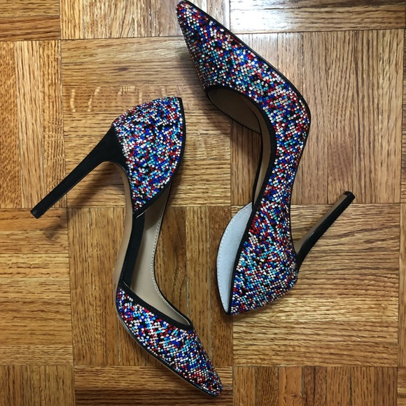 INC International Concepts Shoes - INC Kenjay Multi pixel 6.5 d’orsay heels